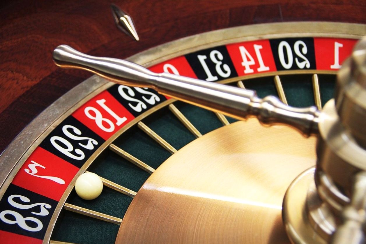 High-stakes poker room with custom chip sets